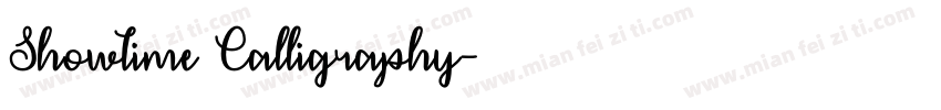 Showtime Calligraphy字体转换